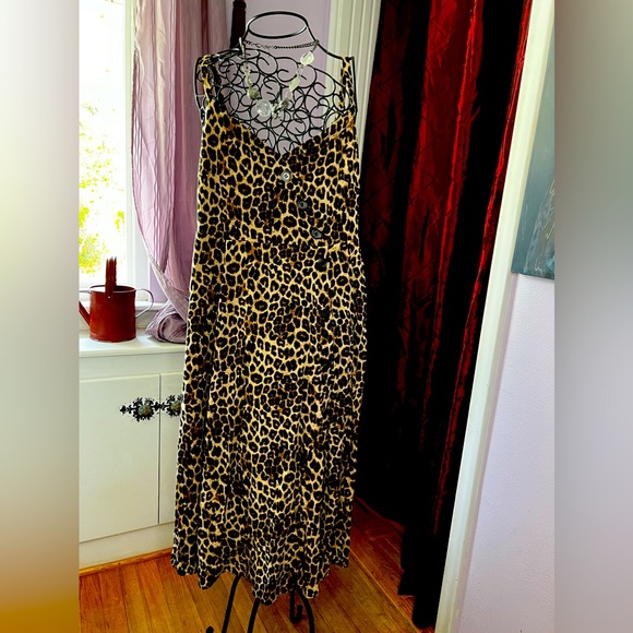 Midi Challis Asymmetrical Button-Front Dress - Picture 1 of 2